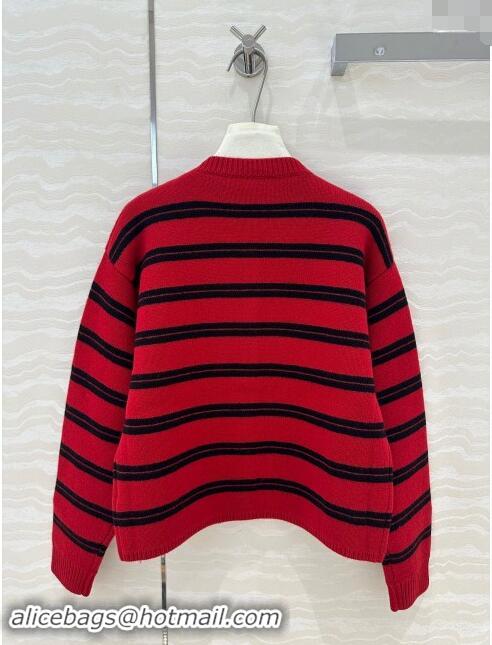 ​Top Grade Miu Miu Cashmere & Wool Cardigan M101716 Red 2024