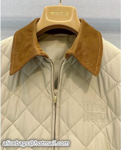 Top Quality Miu Miu Padded Jacket M101720 Brown 2024