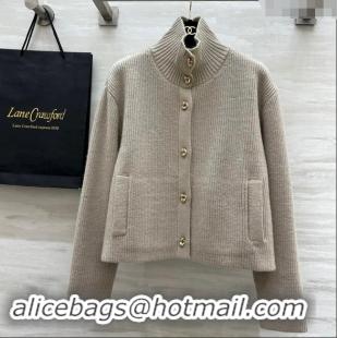 Reasonable Price Bottega Veneta Wool Cardigan BV101745 Beige 2024