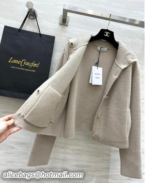 Reasonable Price Bottega Veneta Wool Cardigan BV101745 Beige 2024