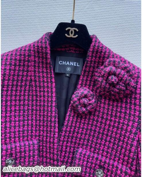 ​Top Grade Chanel Tweed Jacket CH101713 Pink 2024