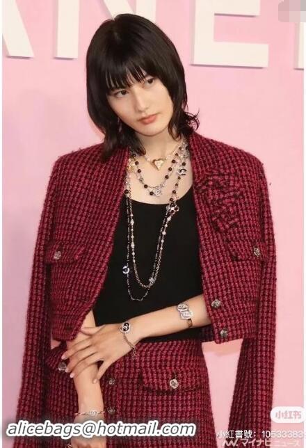 ​Top Grade Chanel Tweed Jacket CH101713 Pink 2024