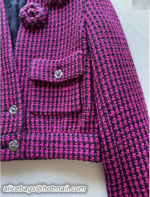 ​Top Grade Chanel Tweed Jacket CH101713 Pink 2024