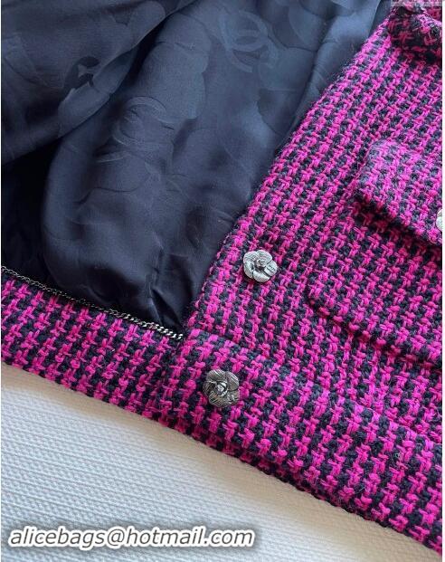 ​Top Grade Chanel Tweed Jacket CH101713 Pink 2024