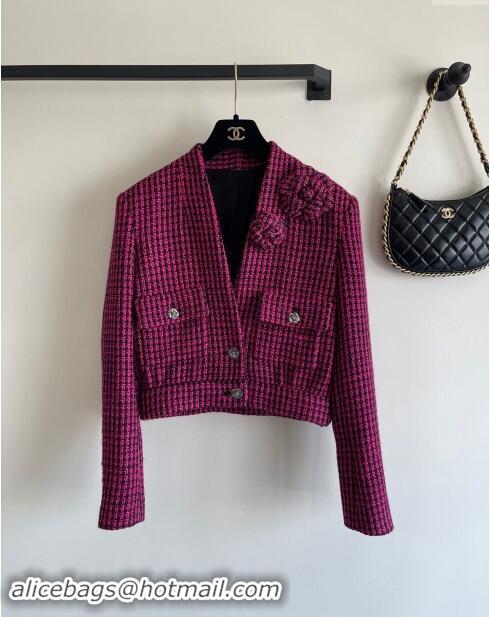 ​Top Grade Chanel Tweed Jacket CH101713 Pink 2024