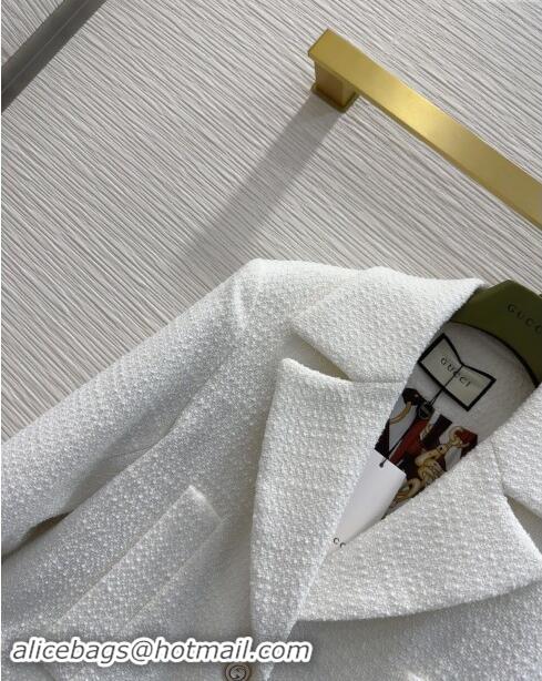 Well Crafted Gucci Tweed Jacket G101803 White 2024