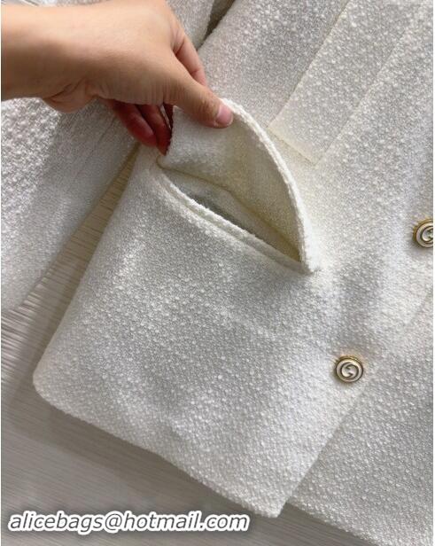 Well Crafted Gucci Tweed Jacket G101803 White 2024