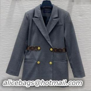 ​Super Quality Louis Vuitton Jacket D101804 Gray 2024