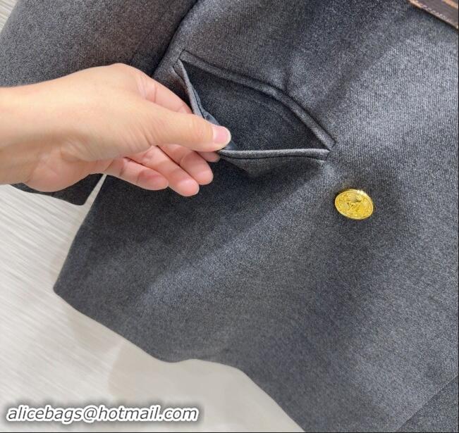 ​Super Quality Louis Vuitton Jacket D101804 Gray 2024