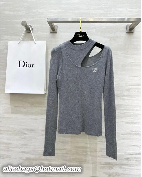 ​Good Looking Dior Miss Dior Knit Sweater D101811 Gray 2024