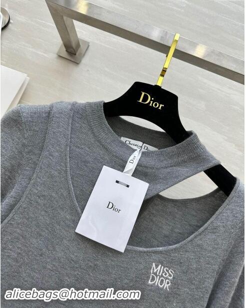 ​Good Looking Dior Miss Dior Knit Sweater D101811 Gray 2024