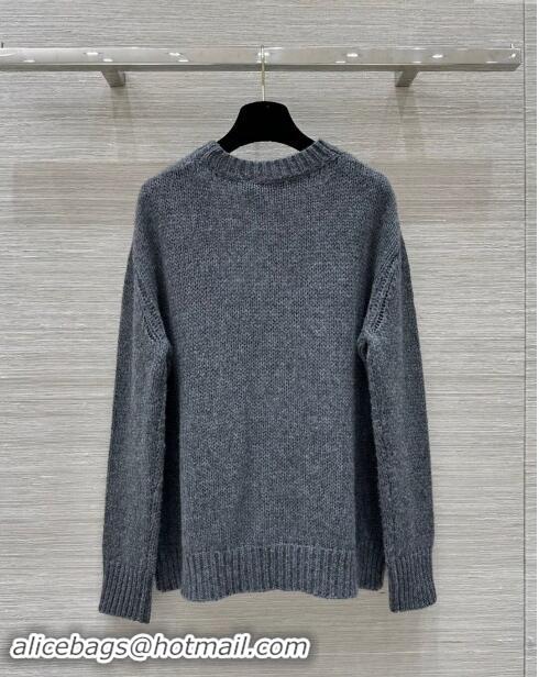 Grade Quality Dior Miss Dior Cashmere & Silk Long Sweater CH101814 Gray 2024