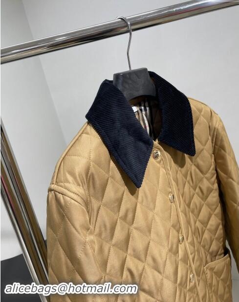 Buy Classic Burberry Padded Jacket B101820 Khaki 2024