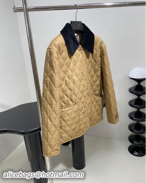 Buy Classic Burberry Padded Jacket B101820 Khaki 2024