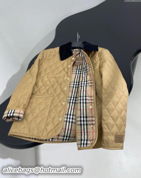 Buy Classic Burberry Padded Jacket B101820 Khaki 2024