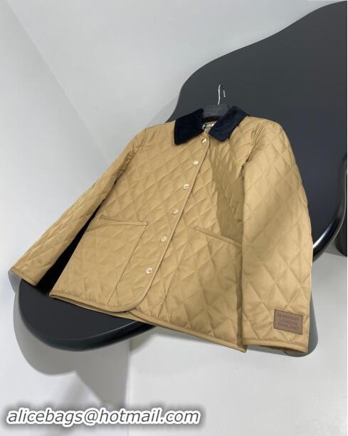 Buy Classic Burberry Padded Jacket B101820 Khaki 2024