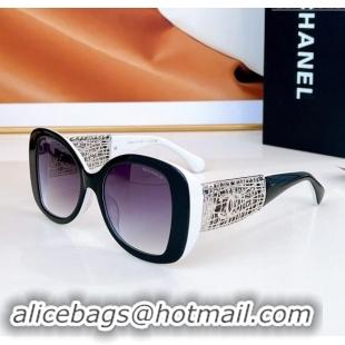 Buy Inexpensive Chanel Sunglasses CH5531 White/Black 2024