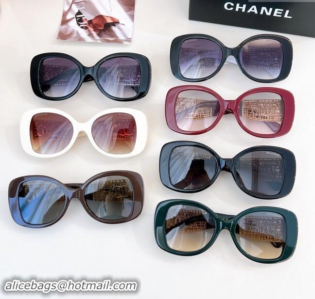 Buy Inexpensive Chanel Sunglasses CH5531 White/Black 2024