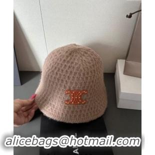 Market Sells Celine Knit Bucket Hat with Stud Logo 1019020 Beige 2024