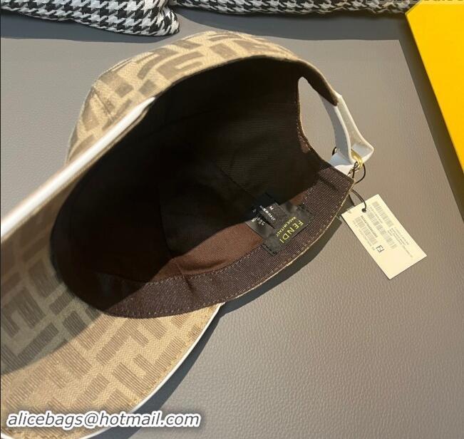 Top Grade Fendi FF Baseball Hat F83027 Brown 2023