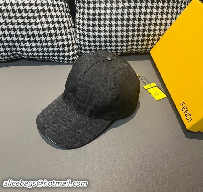 Unique Style Fendi FF Baseball Hat F83028 Black 2023