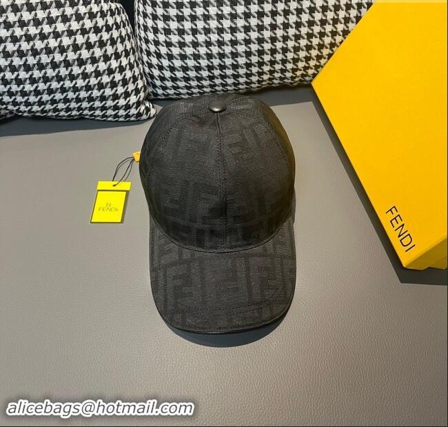 Unique Style Fendi FF Baseball Hat F83028 Black 2023