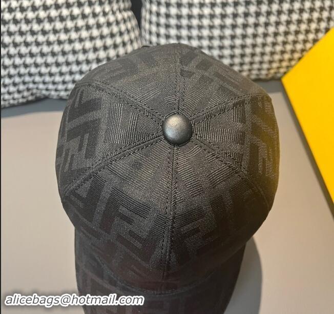 Unique Style Fendi FF Baseball Hat F83028 Black 2023