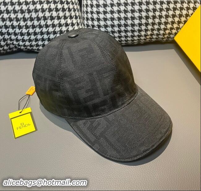 Unique Style Fendi FF Baseball Hat F83028 Black 2023