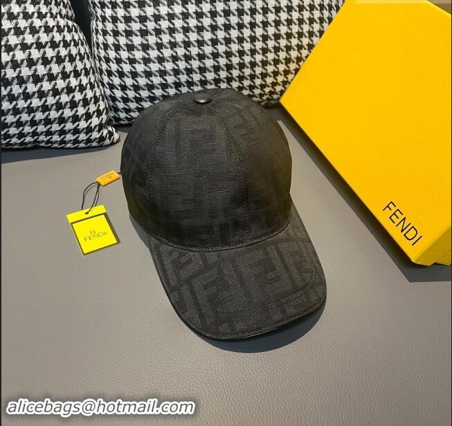 Unique Style Fendi FF Baseball Hat F83028 Black 2023