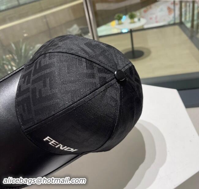 Inexpensive Fendi FF Baseball Hat F83034 Black 2023