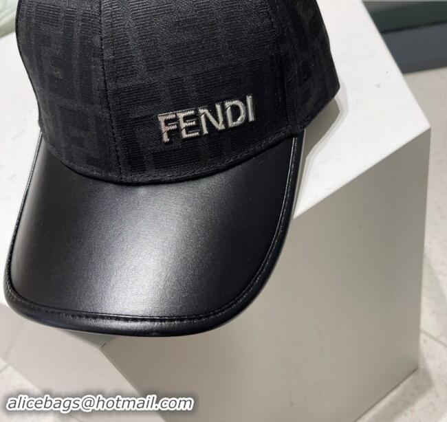 Inexpensive Fendi FF Baseball Hat F83034 Black 2023