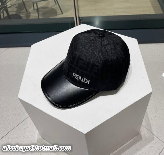 Inexpensive Fendi FF Baseball Hat F83034 Black 2023