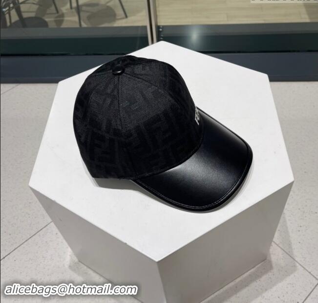 Inexpensive Fendi FF Baseball Hat F83034 Black 2023