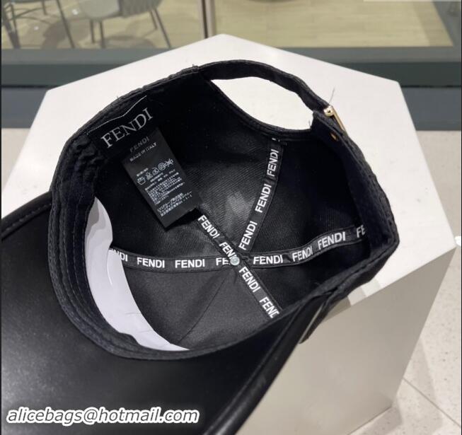 Inexpensive Fendi FF Baseball Hat F83034 Black 2023