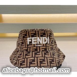 Market Sells Fendi FF Bucket Hat FE10181 Brown 2023