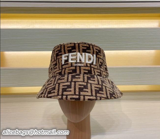 Market Sells Fendi FF Bucket Hat FE10181 Brown 2023