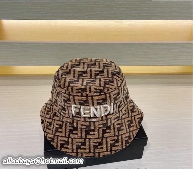 Market Sells Fendi FF Bucket Hat FE10181 Brown 2023