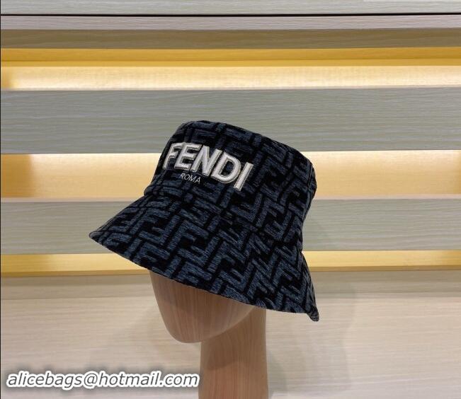 Fashion Discount Fendi FF Bucket Hat FE10181 Blue 2023