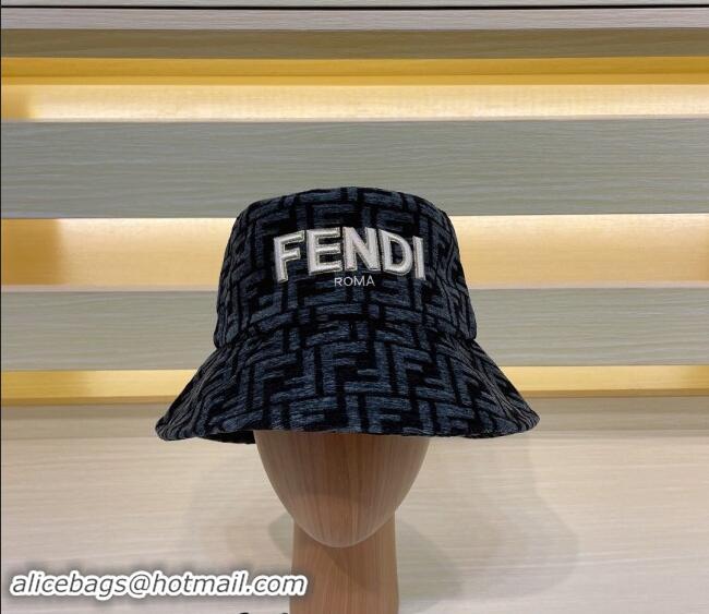 Fashion Discount Fendi FF Bucket Hat FE10181 Blue 2023