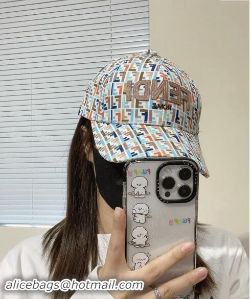 Pretty Style Fendi FF Canvas Baseball Hat 0131 Multicolor 2024