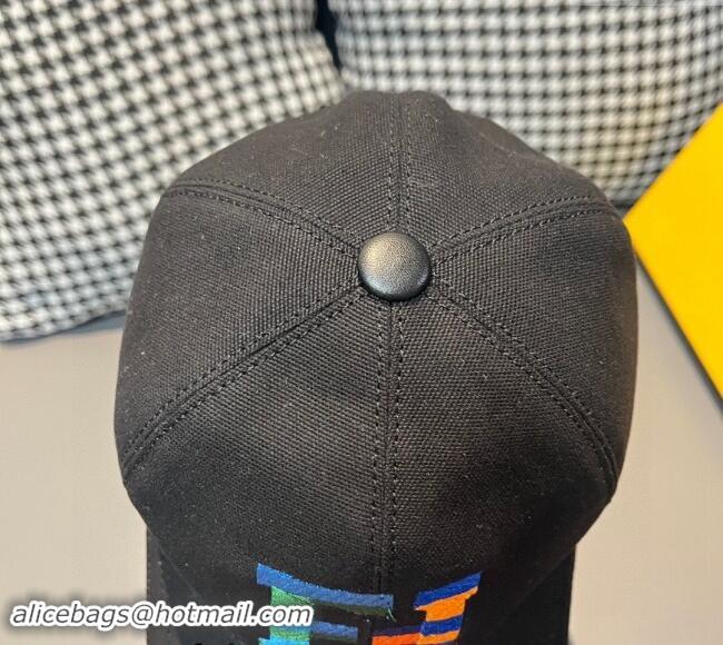 Good Taste Fendi FF Denim Baseball Hat 0301 Black 2024