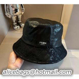 Grade Quality Fendi Bucket Hat F040301 Black 2024