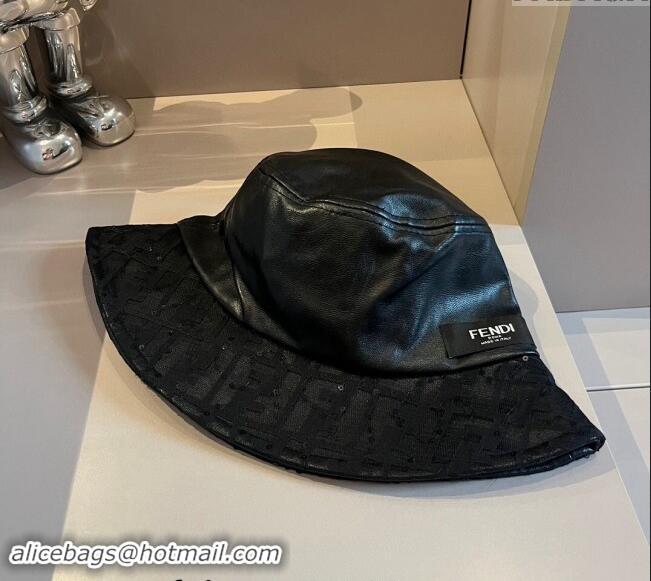 Grade Quality Fendi Bucket Hat F040301 Black 2024