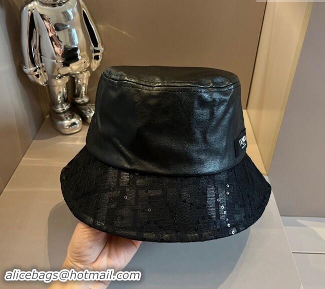 Grade Quality Fendi Bucket Hat F040301 Black 2024