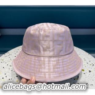 Good Looking Fendi FF Fabric Bucket Hat F040301 Pink 2024