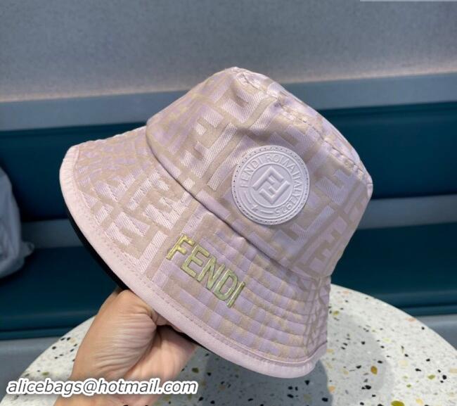 Good Looking Fendi FF Fabric Bucket Hat F040301 Pink 2024