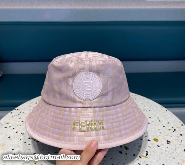 Good Looking Fendi FF Fabric Bucket Hat F040301 Pink 2024