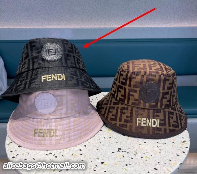 Good Looking Fendi FF Fabric Bucket Hat F040301 Pink 2024