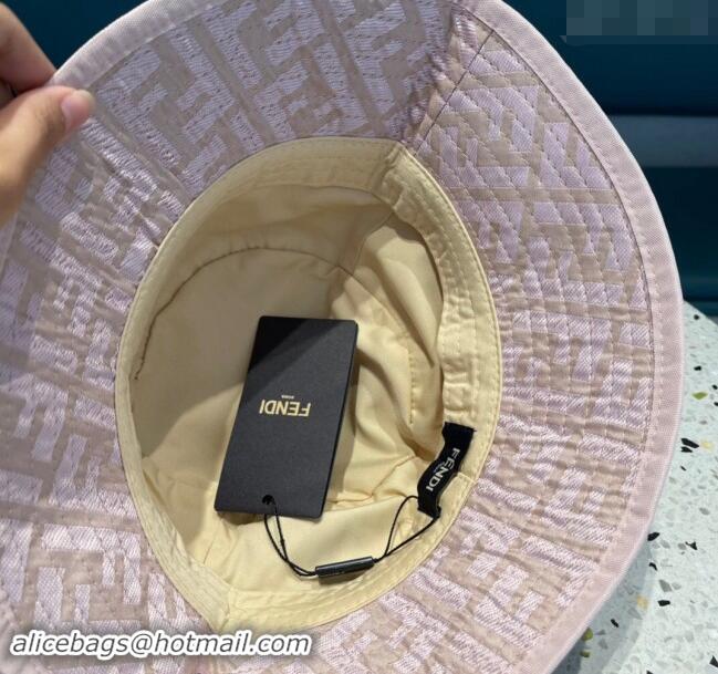 Good Looking Fendi FF Fabric Bucket Hat F040301 Pink 2024