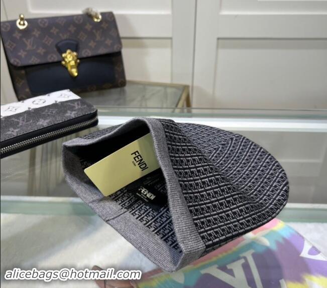 Top Grade Fendi FF Knit Hat FE082301 Grey 2024